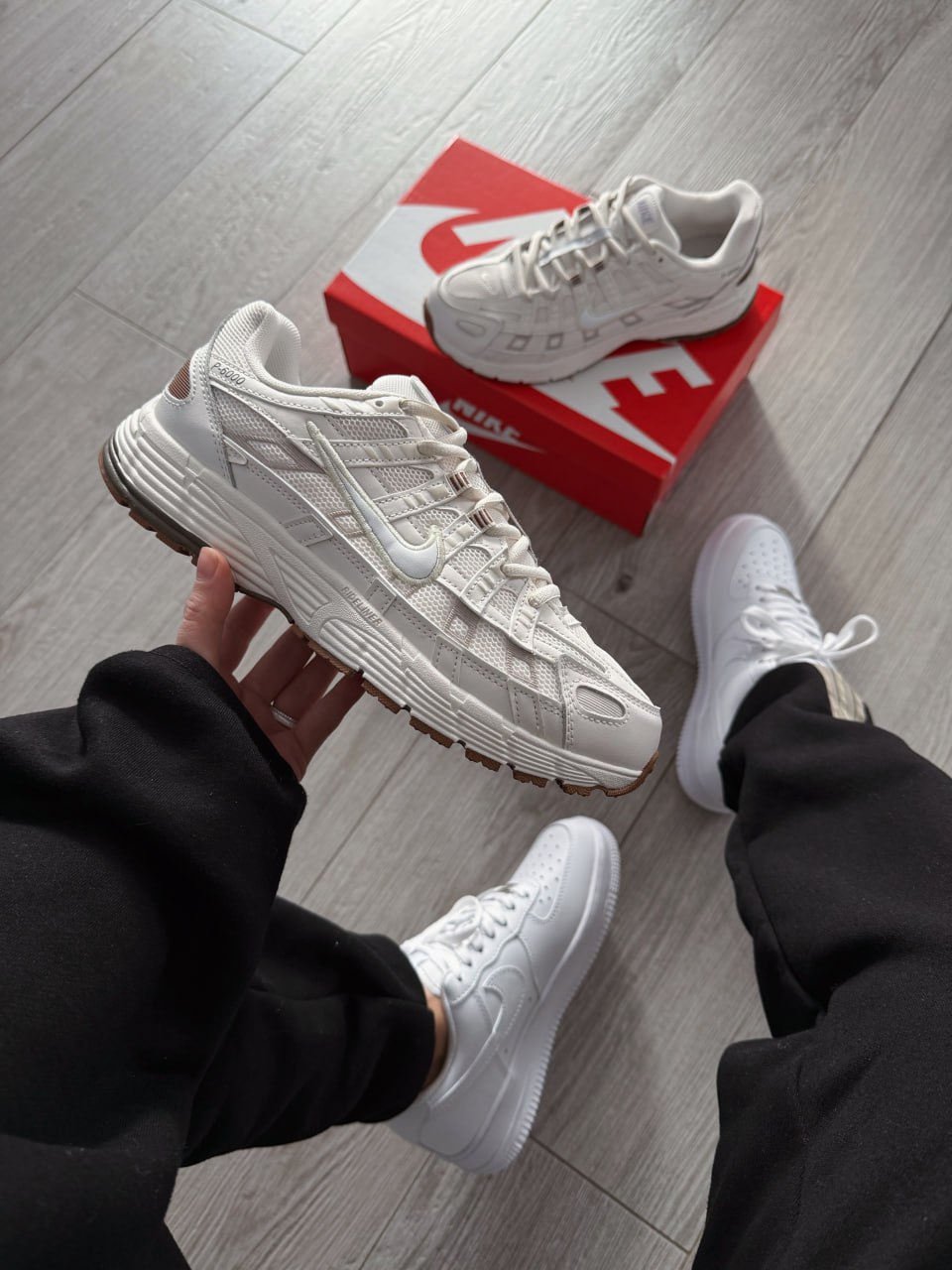 Nike P-6000 Summit White Light Bone