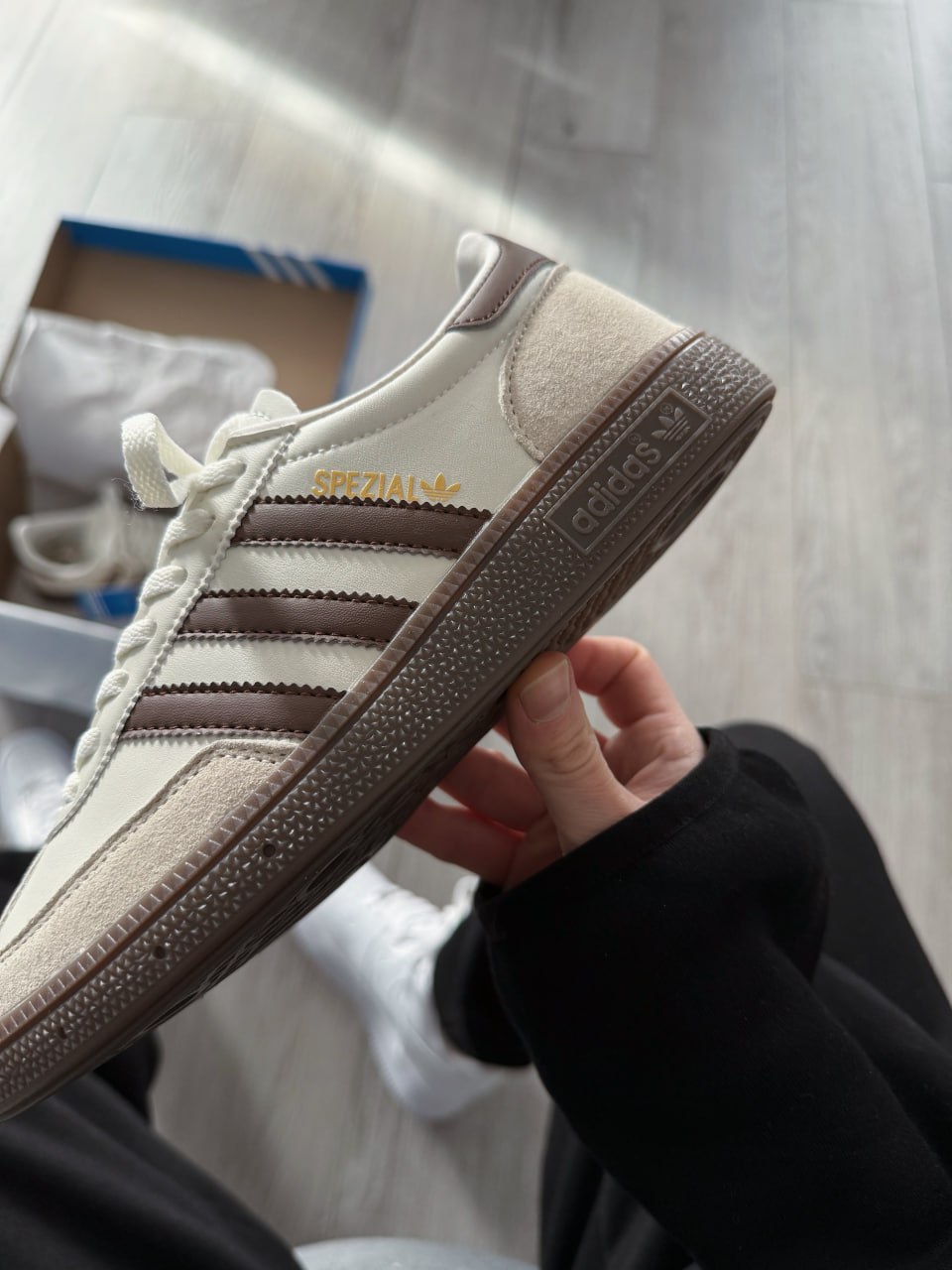 Adidas Handball Spezial Brown Cream White - Зображення 4
