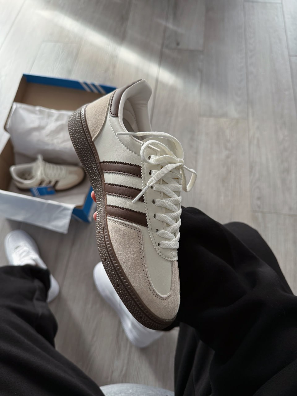Adidas Handball Spezial Brown Cream White - Зображення 3