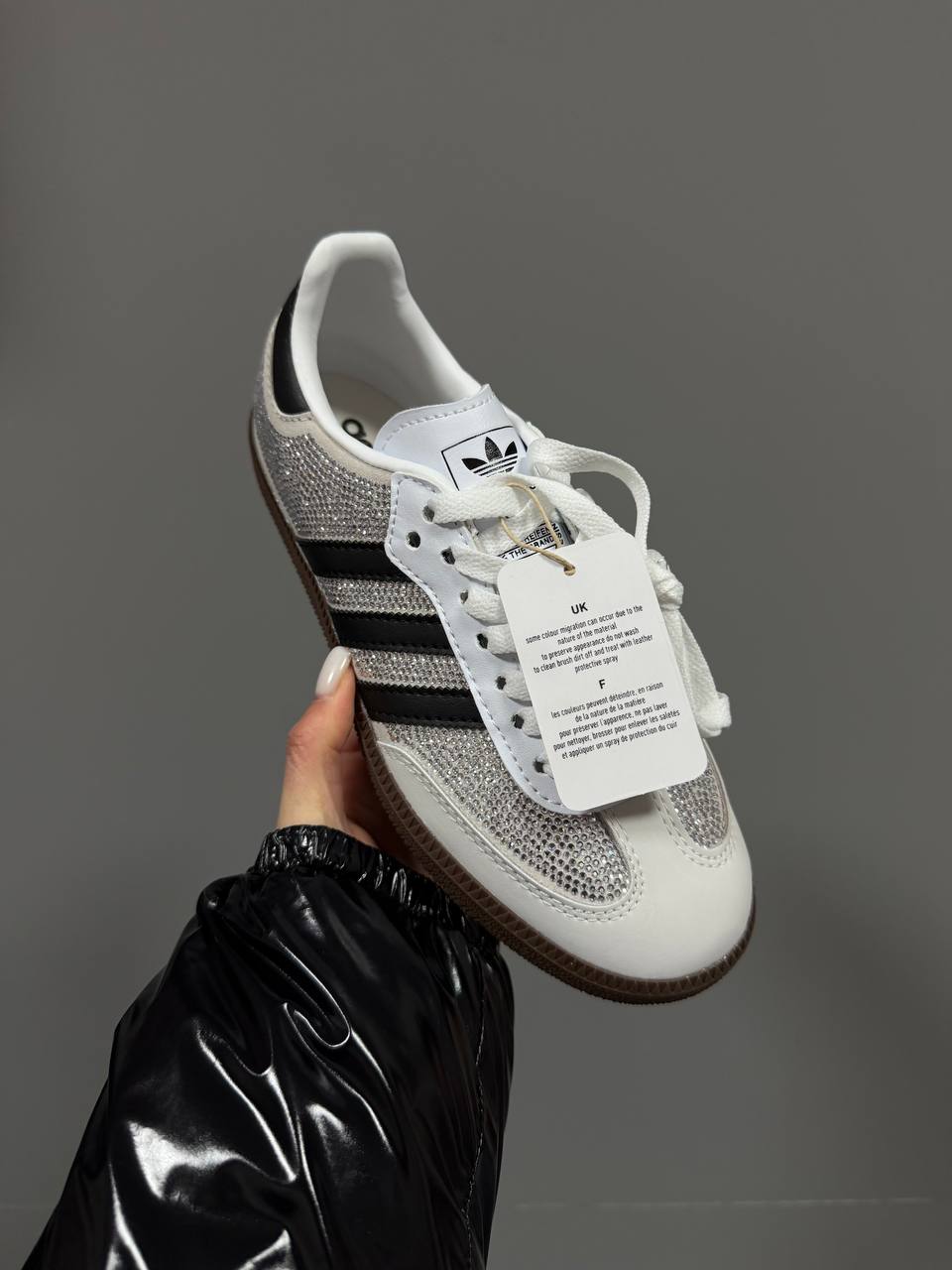 Adidas Samba Light Grey Swarovski - Зображення 3