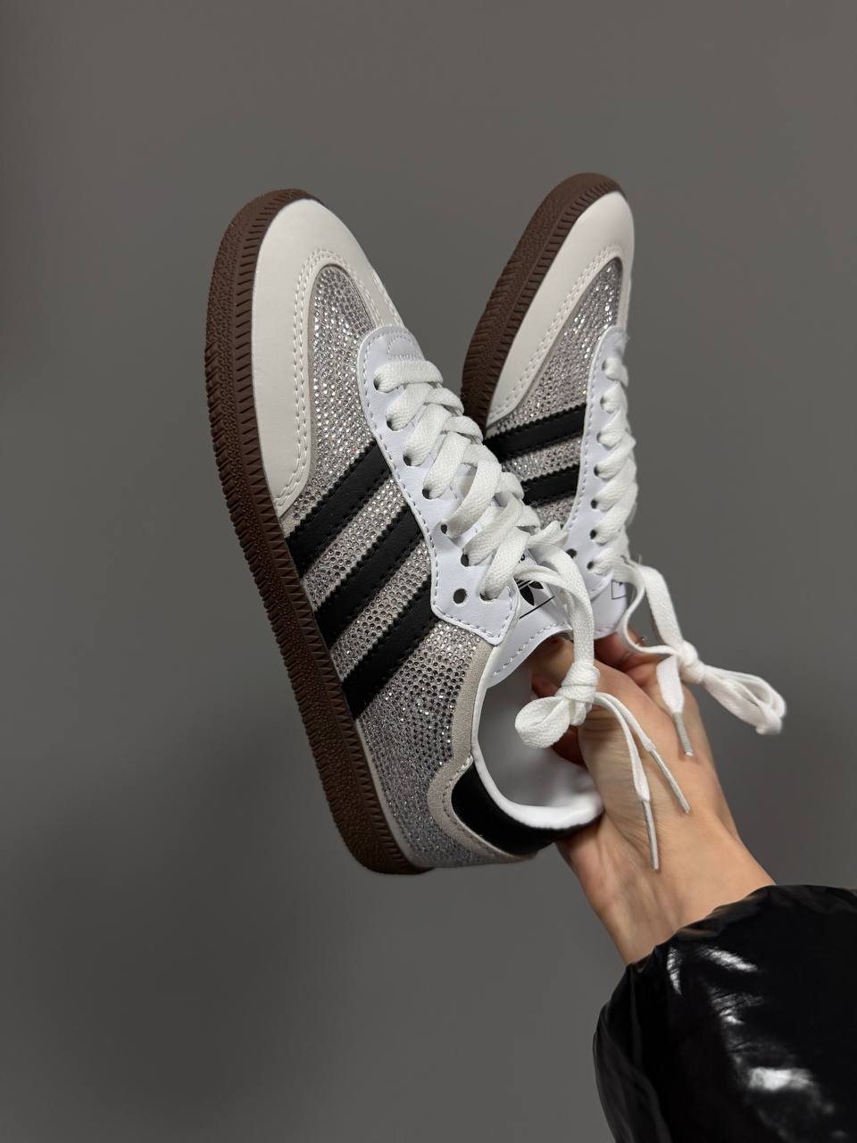 Adidas Samba Light Grey Swarovski - Зображення 4