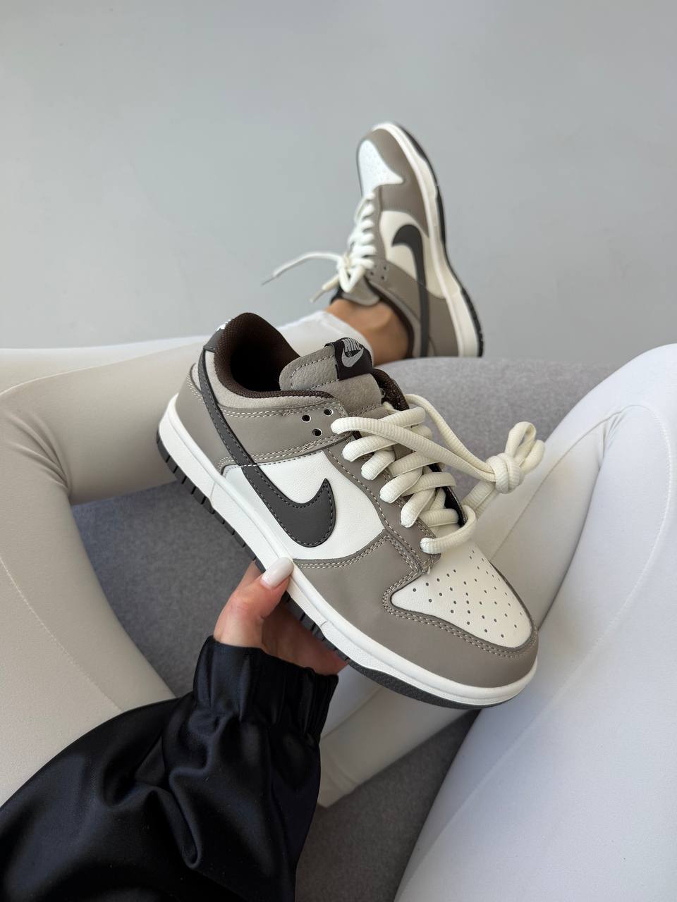 Nike Sb Dunk Grey White Black Swoosh