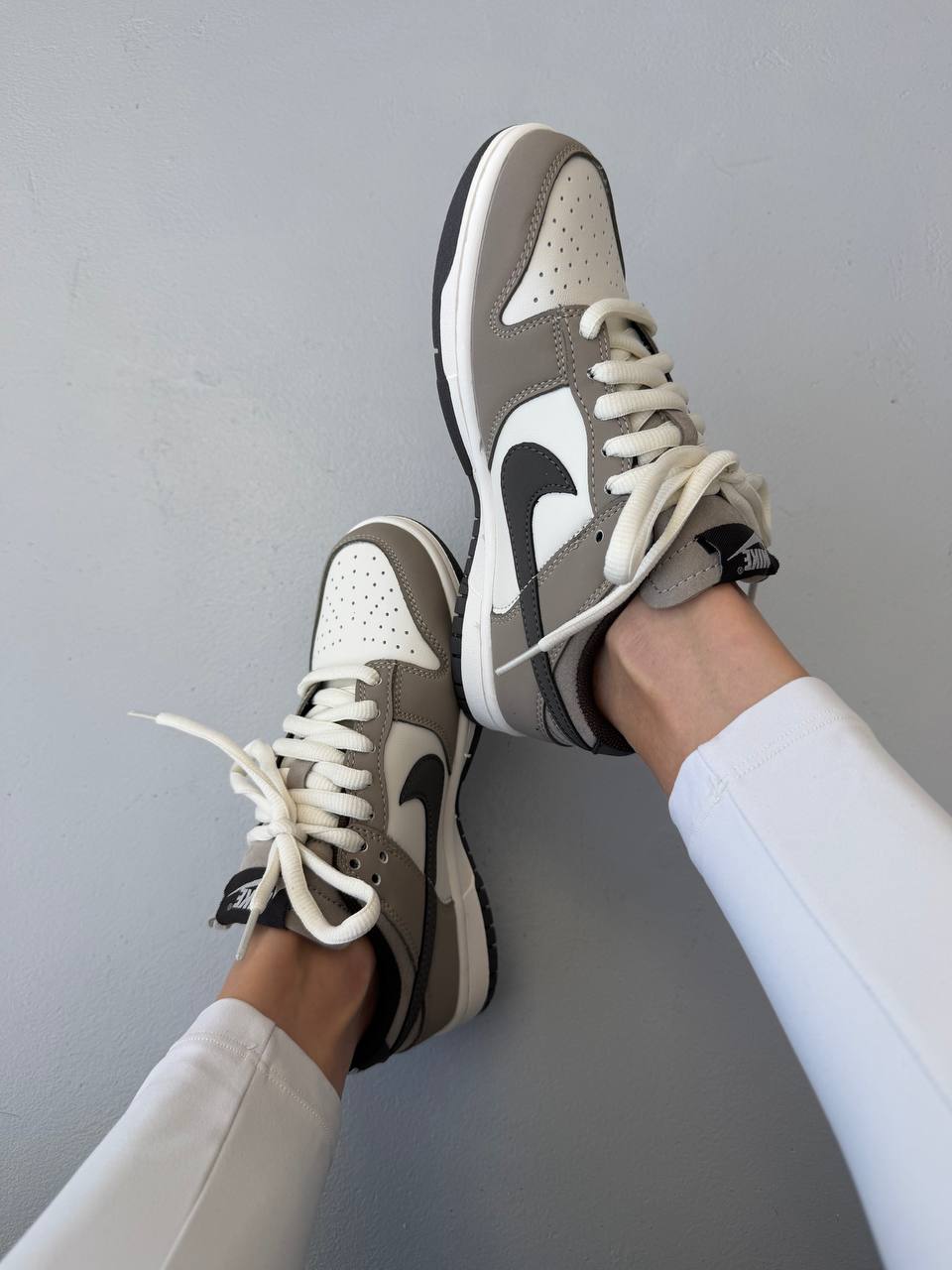 Nike Sb Dunk Grey White Black Swoosh - Зображення 3