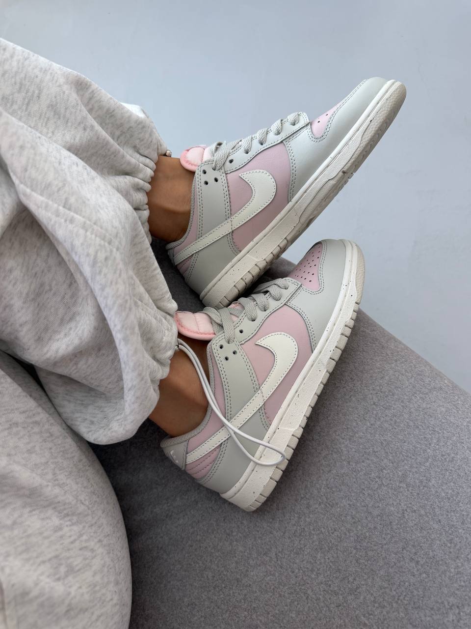 Nike Sb Dunk Pink Grey - Зображення 2