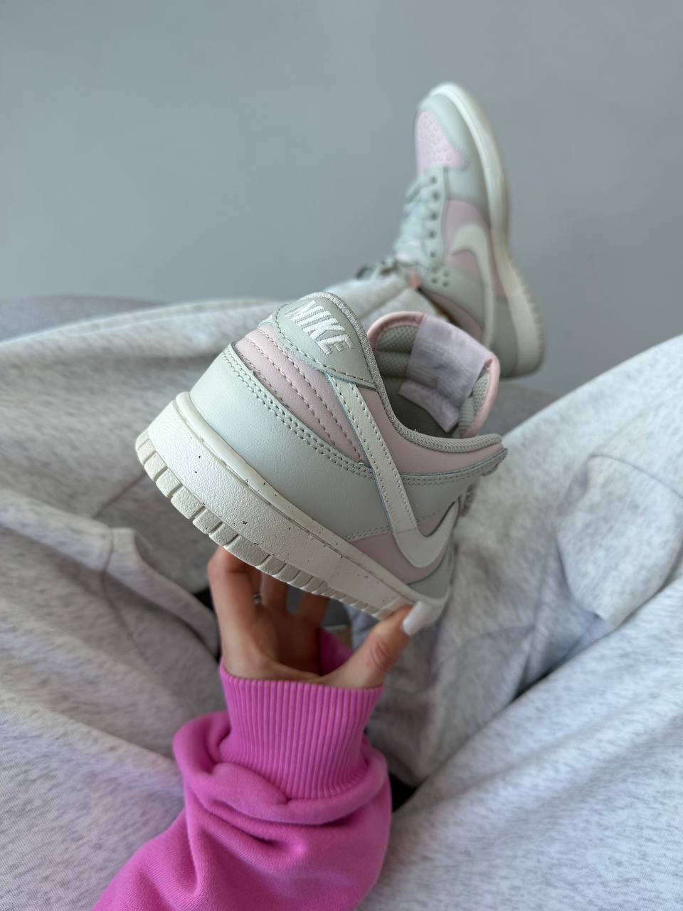 Nike Sb Dunk Pink Grey - Зображення 7