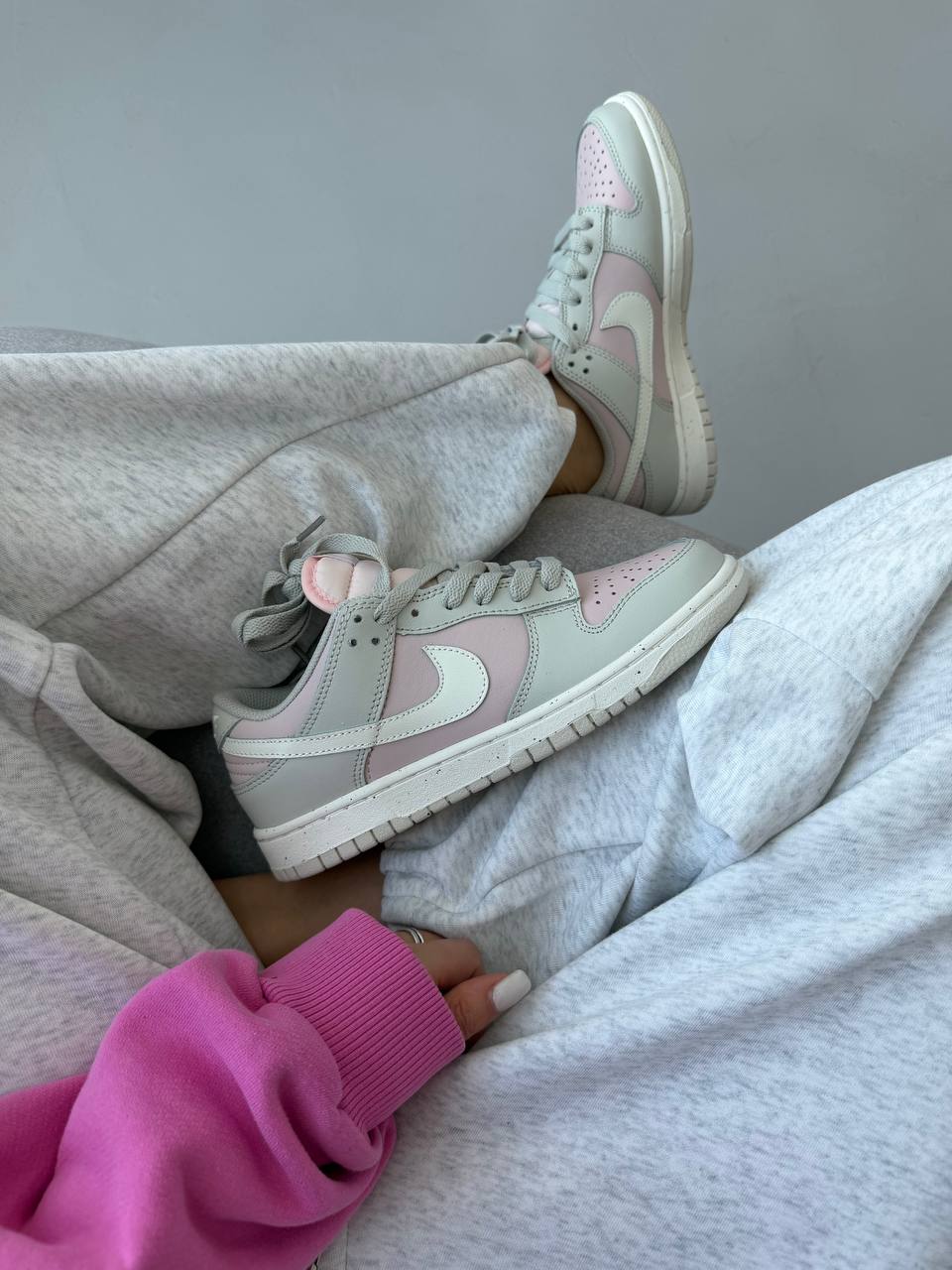 Nike Sb Dunk Pink Grey - Зображення 6