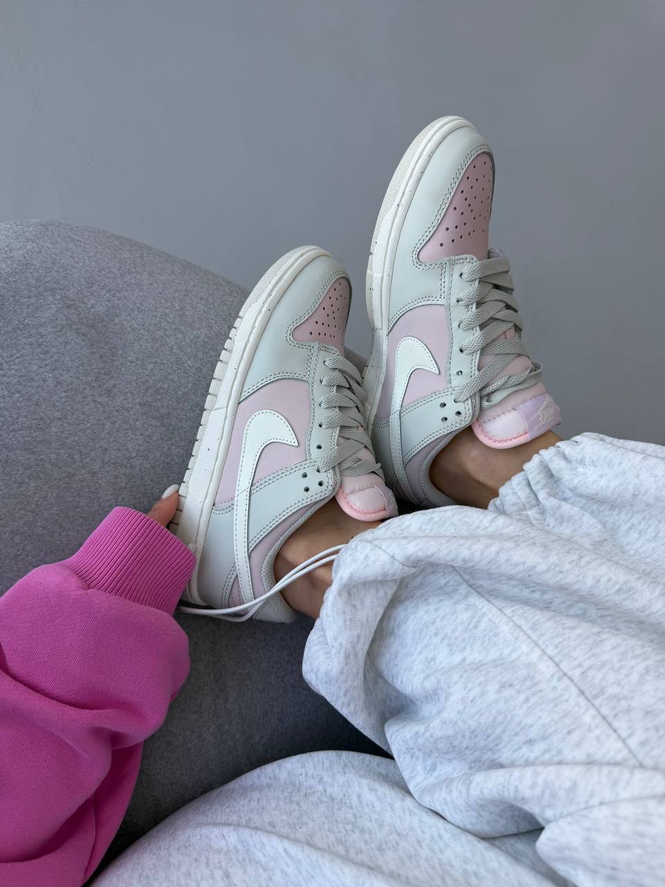 Nike Sb Dunk Pink Grey - Зображення 4
