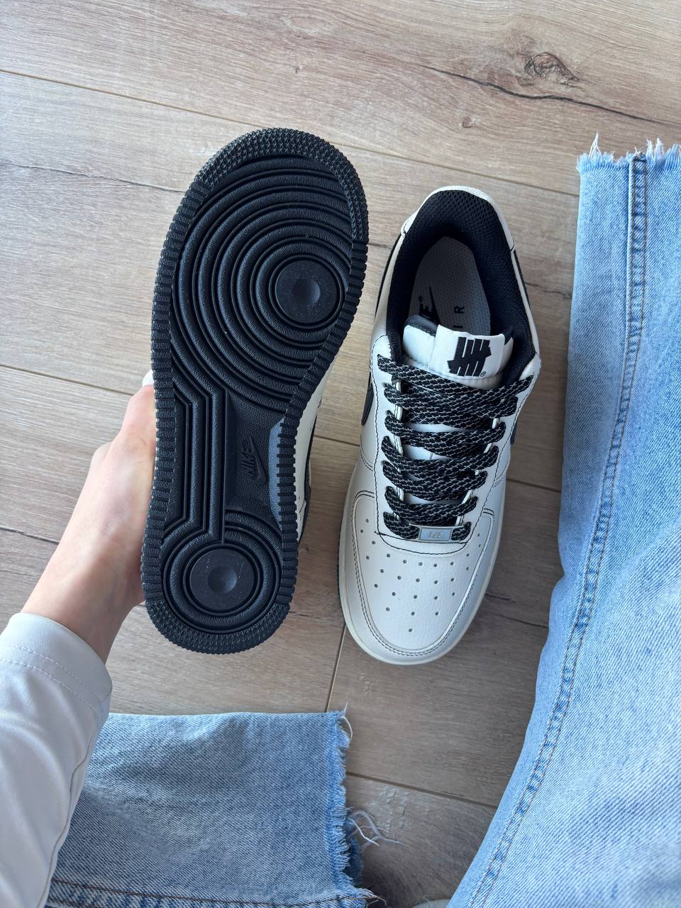 Nike Air Force 1 Low x Undefeated Beige Gradient - Зображення 8