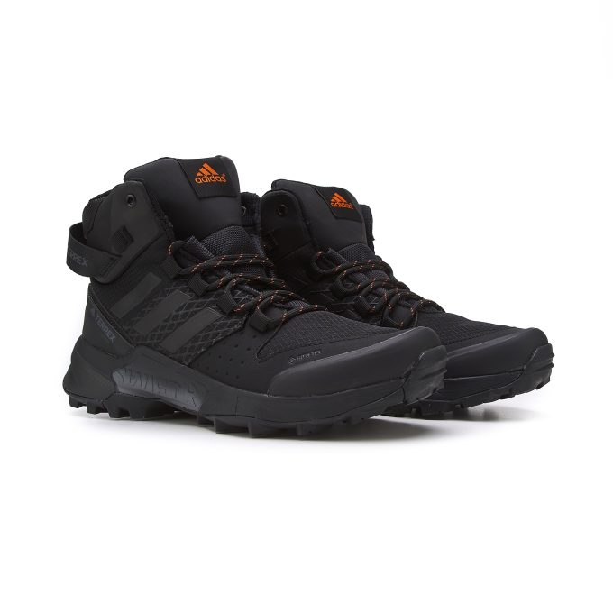 Adidas Terrex Gore-Tex High Black Orange Fur - Зображення 4