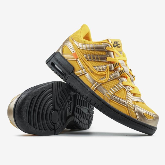 Nike Air Rubber Dunk Off-White University Gold - Зображення 4