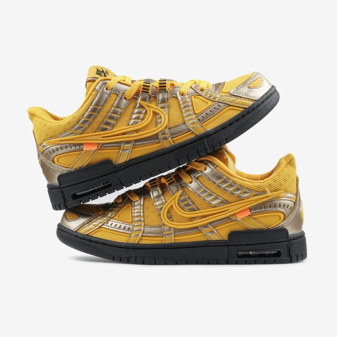 Nike Air Rubber Dunk Off-White University Gold - Зображення 5