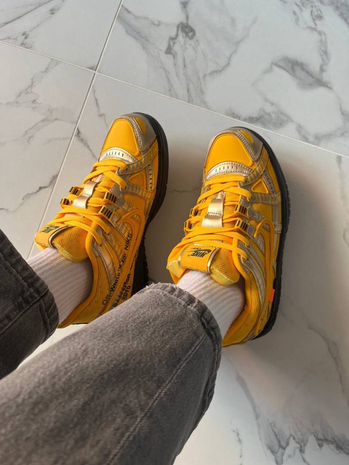 Nike Air Rubber Dunk Off-White University Gold - Зображення 8