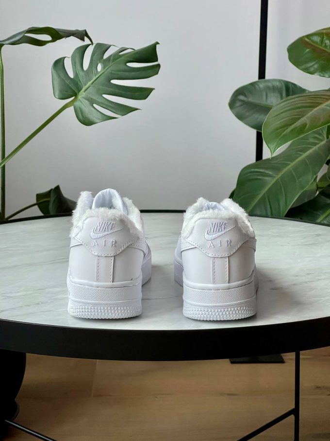 Nike Air Force 1 White Fur - Зображення 7