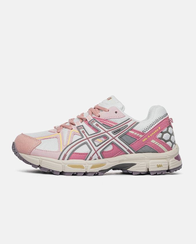 Asics Gel-Kahana 8 White Pink Marathon Running
