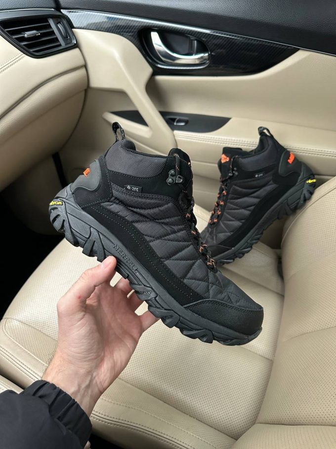 Merrell Ice Cup Moc II High Black Orange Fur - Зображення 2