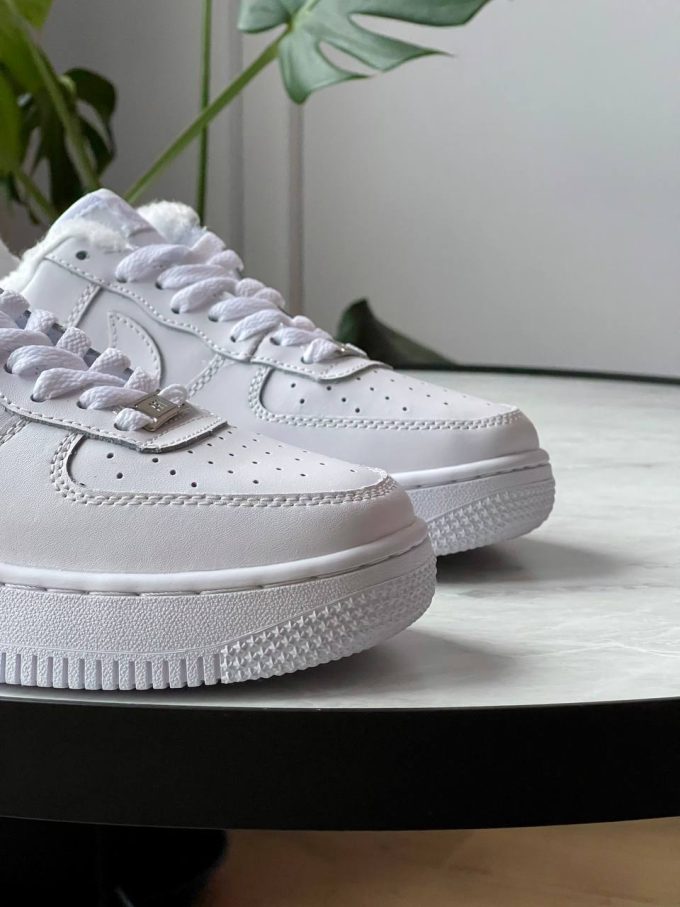 Nike Air Force 1 White Fur - Зображення 5