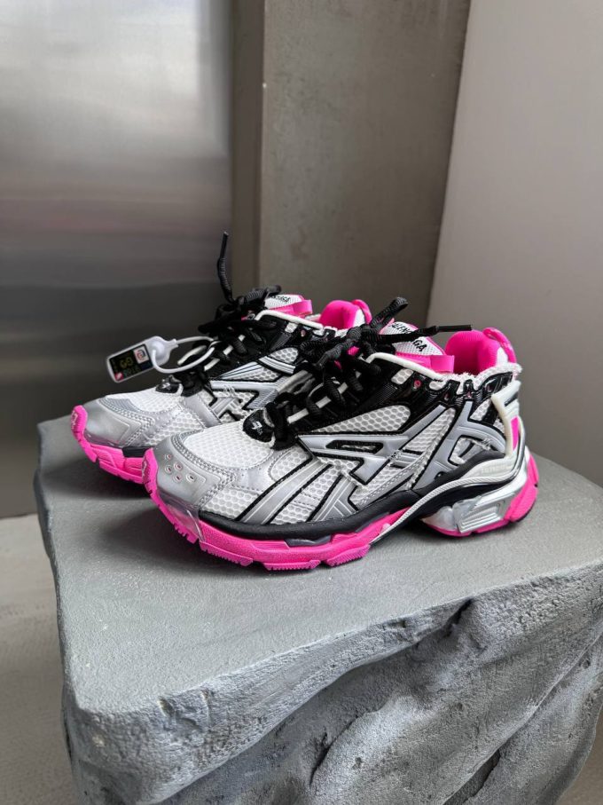 Balenciaga  Runner Trainer Black/Pink / Silver premium - Зображення 7