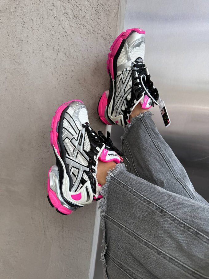 Balenciaga  Runner Trainer Black/Pink / Silver premium - Зображення 3