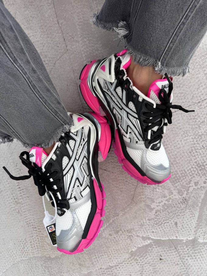 Balenciaga  Runner Trainer Black/Pink / Silver premium - Зображення 2