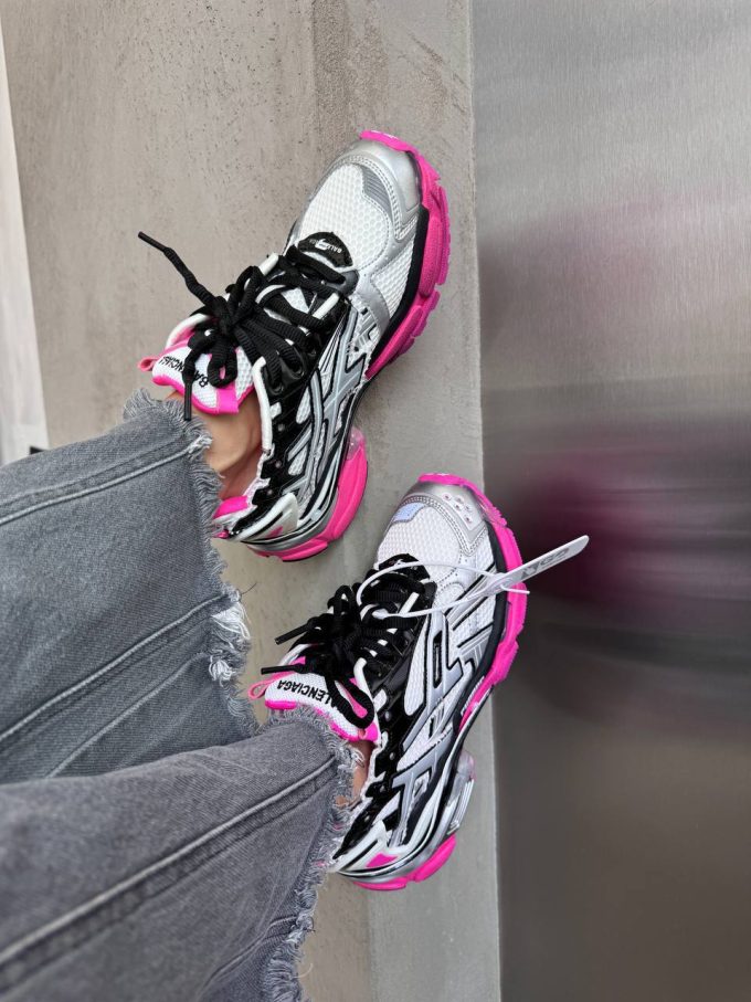 Balenciaga  Runner Trainer Black/Pink / Silver premium - Зображення 6