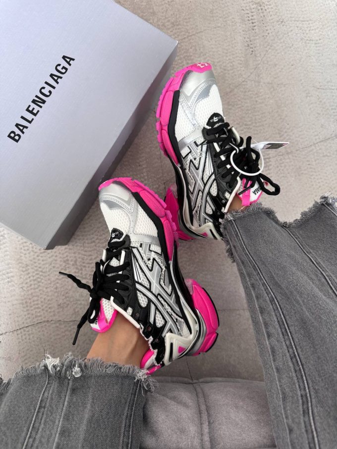 Balenciaga  Runner Trainer Black/Pink / Silver premium - Зображення 4