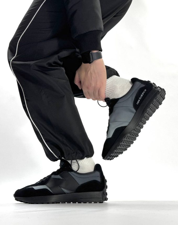 New Balance 327 Black Dark Grey - Зображення 7