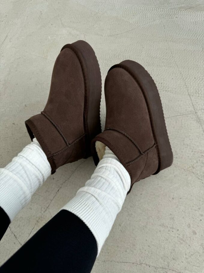 UGG Ultra Mini Platform Dark Chocolate Suede - Зображення 3