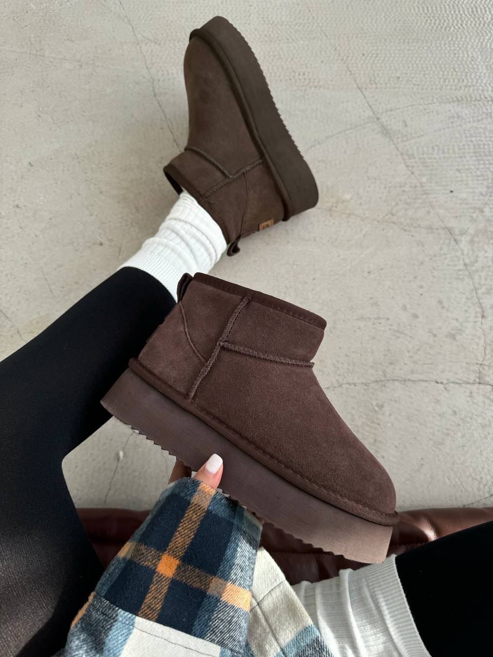 UGG Ultra Mini Platform Dark Chocolate Suede - Зображення 7
