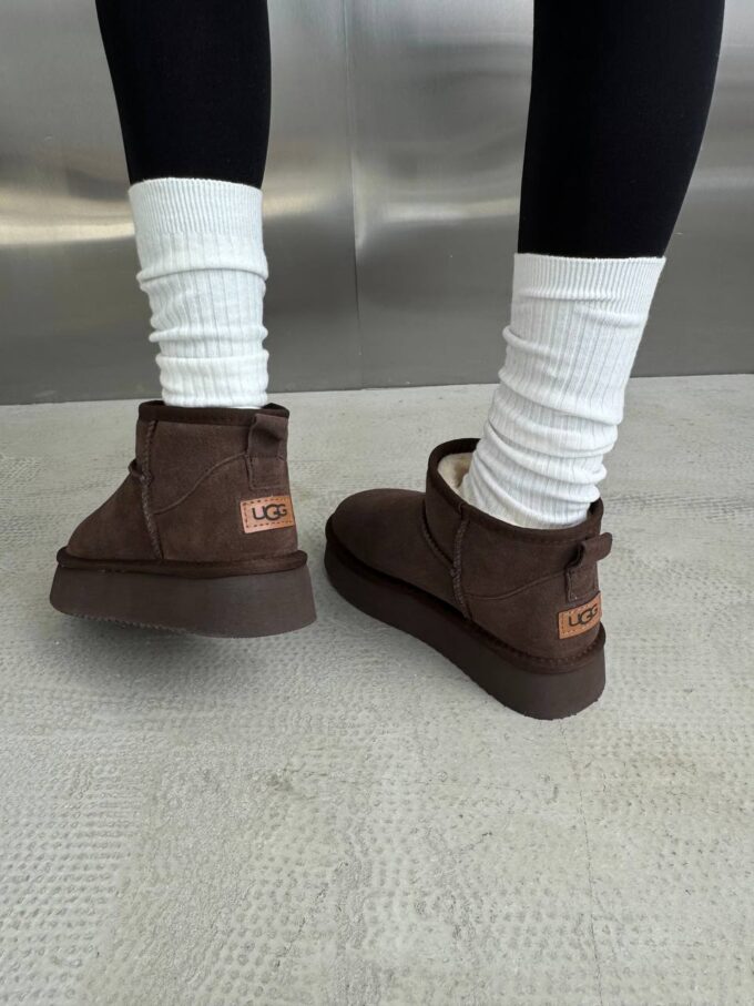 UGG Ultra Mini Platform Dark Chocolate Suede - Зображення 4