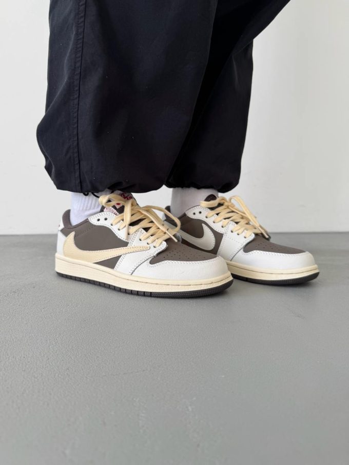 Nike Air Jordan 1 Low x Travis Scott Beige/Gray - Зображення 6