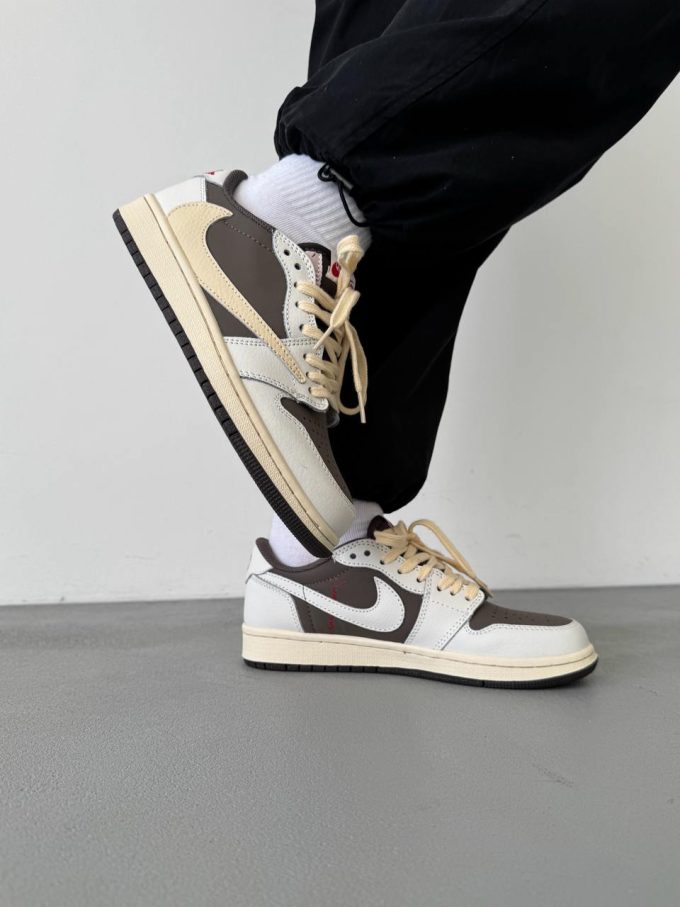Nike Air Jordan 1 Low x Travis Scott Beige/Gray - Зображення 5