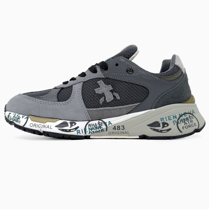 Premiata Uomo Mase Gray/Green