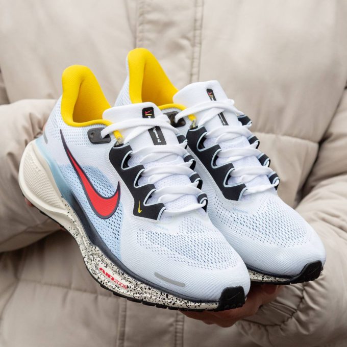 Nike Air Zoom Pegasus 41  White Blue Yellow - Зображення 3