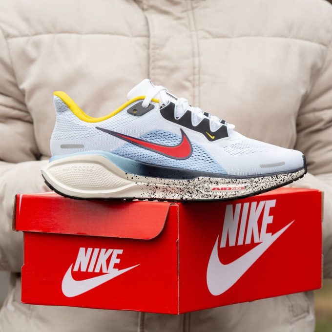Nike Air Zoom Pegasus 41  White Blue Yellow - Зображення 5