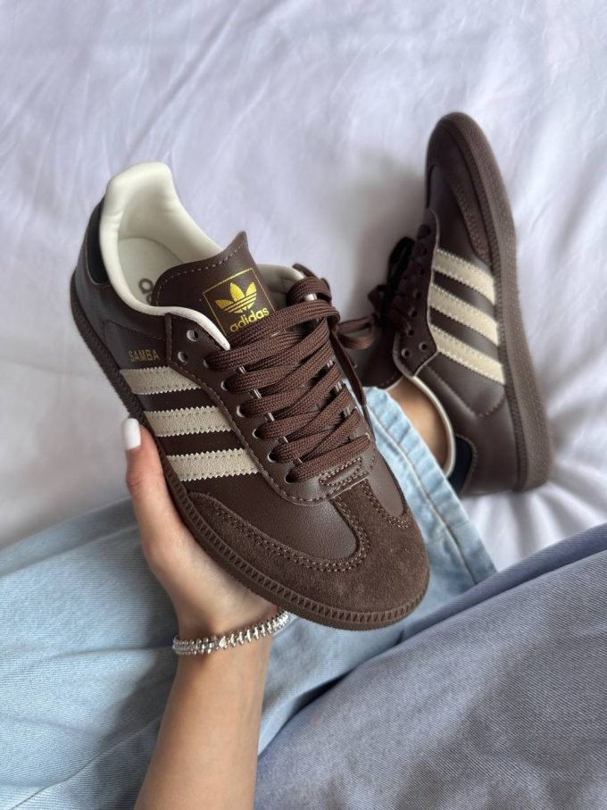 Adidas Samba Brown Leather Premium - Зображення 2