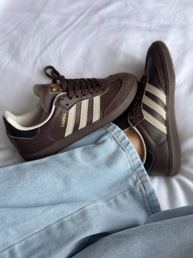 Adidas Samba Brown Leather Premium - Зображення 5