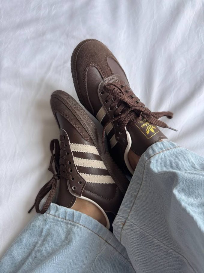 Adidas Samba Brown Leather Premium - Зображення 6