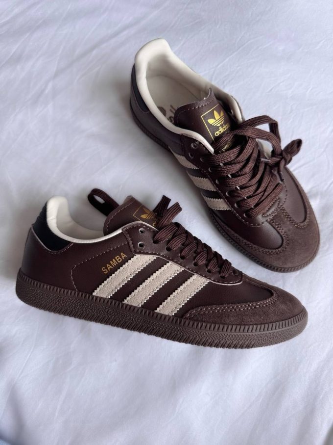Adidas Samba Brown Leather Premium - Зображення 4