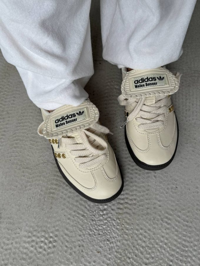 Adidas Samba x Wales Bonner Studded Pack Cream / White - Зображення 5