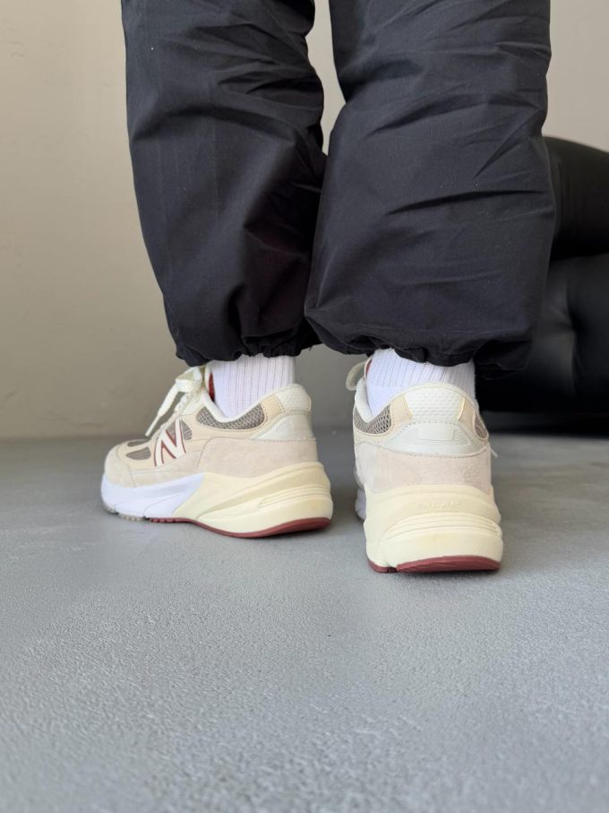 New Balance 990v6 x Loro Piana Beige/Bordo - Зображення 6