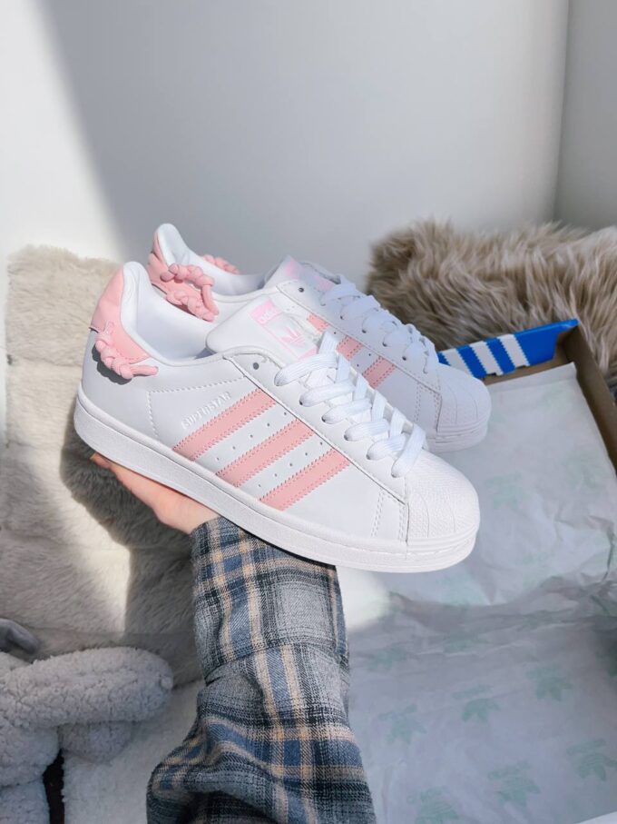 Adidas Superstar White / Pink Knotted Rope - Зображення 2