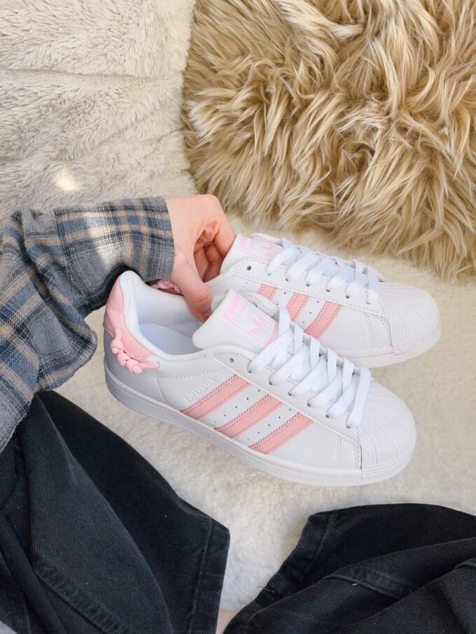 Adidas Superstar White / Pink Knotted Rope - Зображення 3