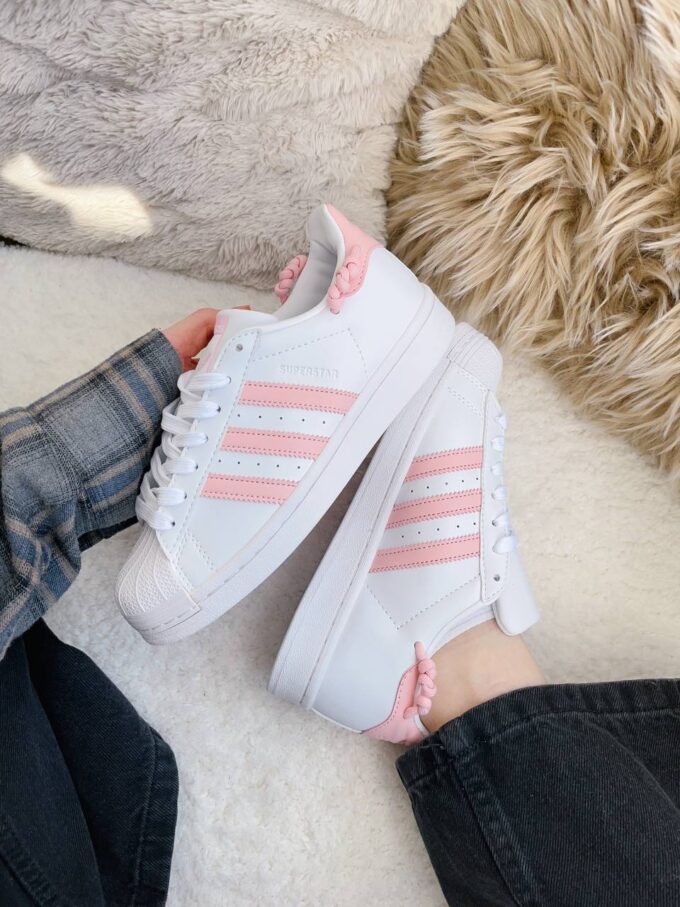 Adidas Superstar White / Pink Knotted Rope - Зображення 5