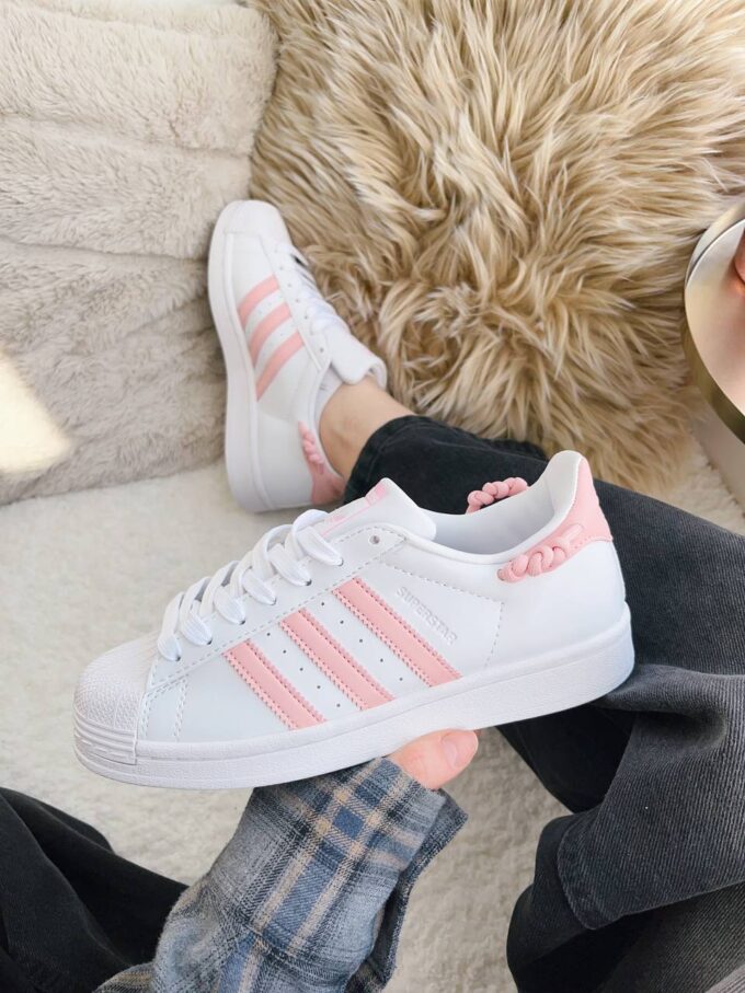 Adidas Superstar White / Pink Knotted Rope - Зображення 4