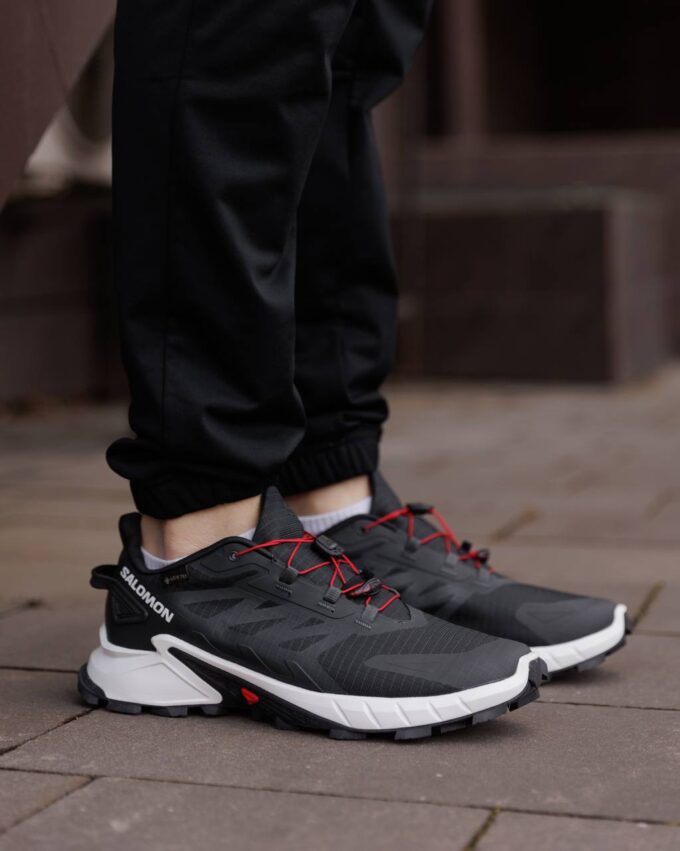 Salomon Supercross 4 Gore-Tex Black White