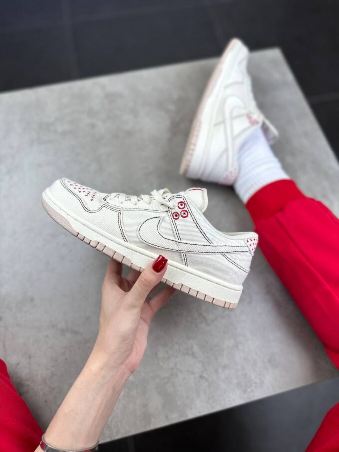 Nike Dunk Low Light Orewood Brown Sashiko - Зображення 2