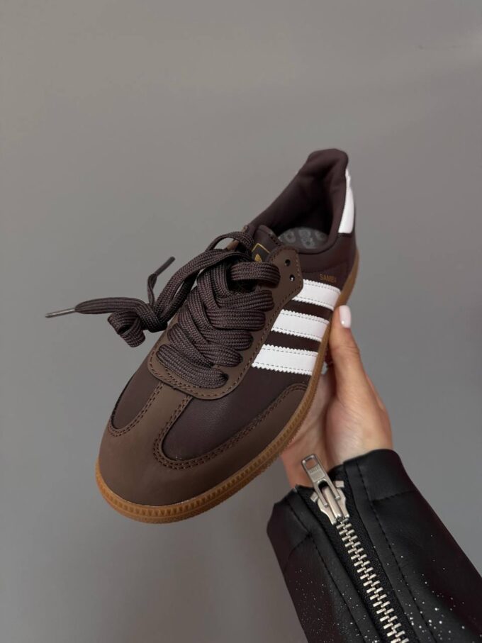 Adidas Samba Brown / White - Зображення 3