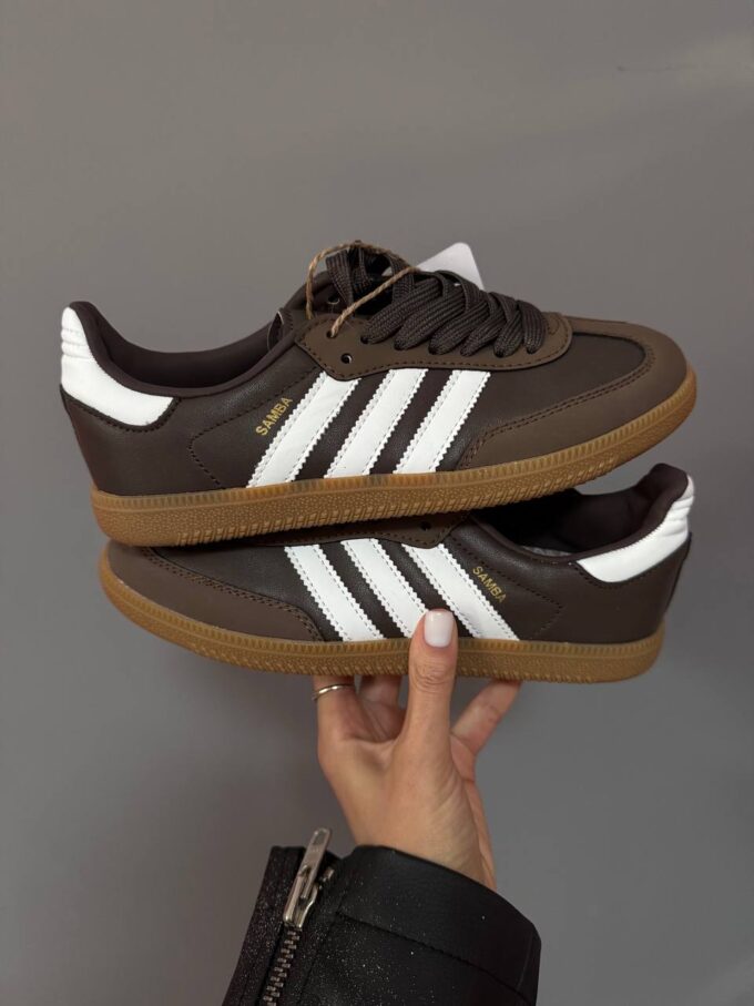 Adidas Samba Brown / White - Зображення 4