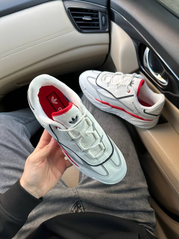 Adidas Niteball ll White Red - Зображення 4
