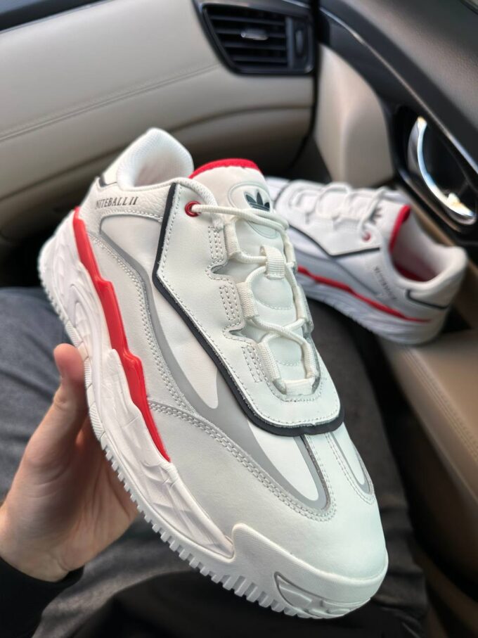 Adidas Niteball ll White Red - Зображення 5